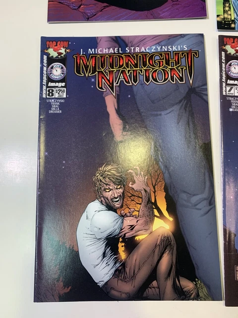 Lot Of 4 Midnight Nation Image Top Cow Comic Books # 7 8 9 10 3