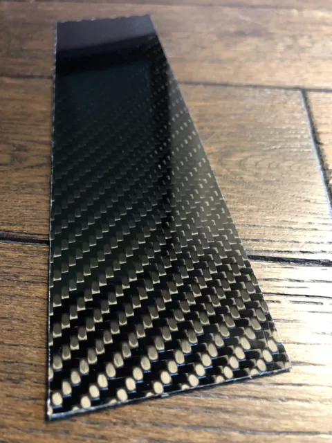 Carbon Fibre Plate 1mm Sheet 100% Real Solid Twill 200x50x1mm UK 🇬🇧