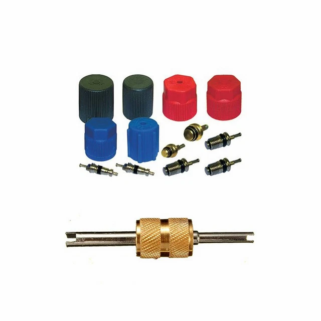 Ac Valve Core Removal Tool A/C System Valve Core & Cap Kit For Ford Aerostar, Bronco, F-Series - Part MT2907 Ac Schrader Valve Kit - Foto 2