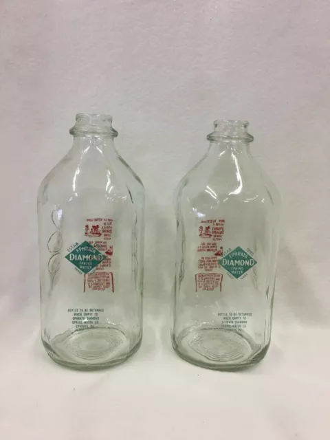Vintage Kraft Orange Juice Clear Glass Jar Bottle Half Gallon Embossed  Bottle