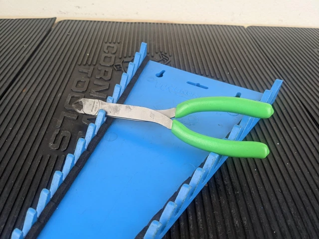 #az050 Snap-on  808CFG 8" Long Mini Diagonal Cutters Green Vinyl Grip