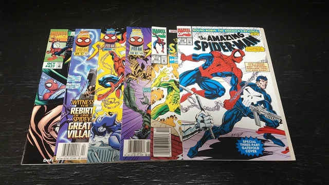 1992 LOT MARVEL Comics (6) Incroyable Spider-Man #358-427 Haut Grade