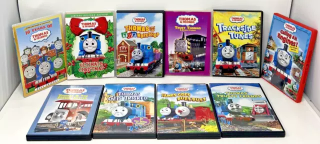 LOT OF 10 Thomas The Train DVDs Thomas & Friends DVD - 10 years of ...