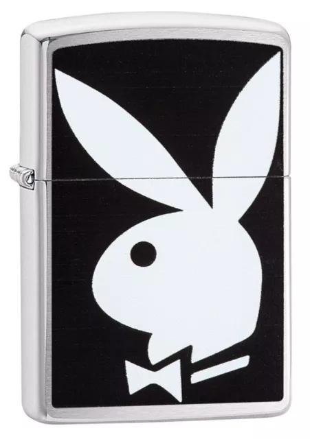Playboy Zippo Lighter, Black, Genuine Windproof