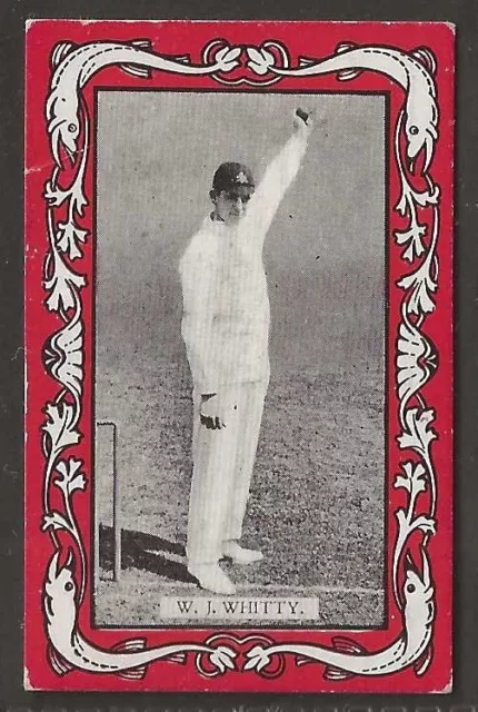 Wills Australian & English Cricket 1909 (Red Border Vice Regal)-#25- Whitty