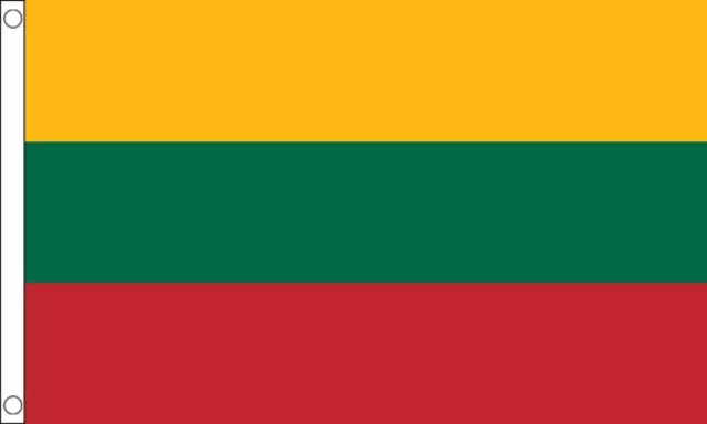 3ft x 2ft (90cm x 60cm) Lithuania Lithuanian National Polyester Banner Flag