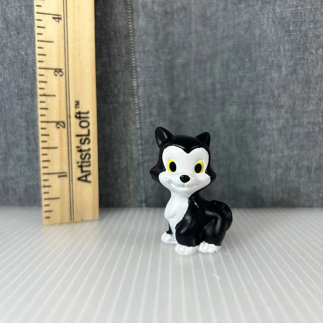 DISNEY PINOCCHIO FIGARO Black Cat Pet Plastic Figure Figurine Cake