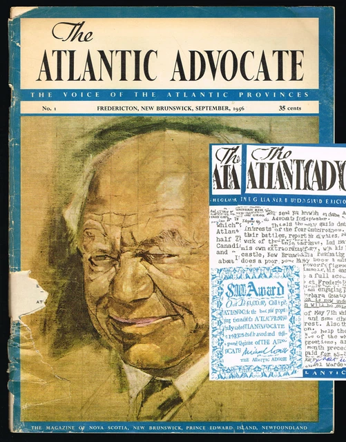 ATLANTIC ADVOCATE SEPTEMBER 1956 Issue No 1 (Prospectus Advertising 1st ...
