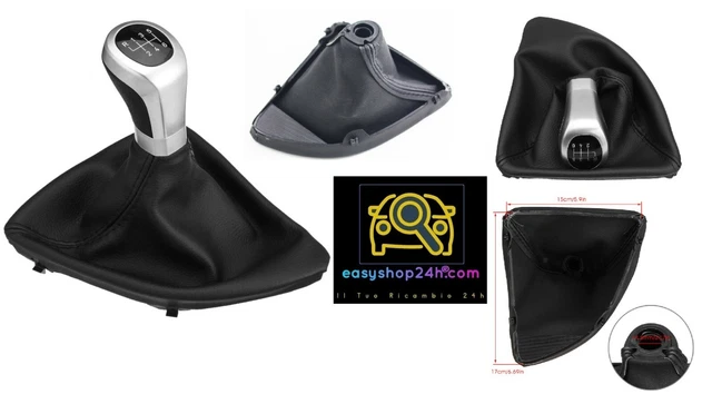 Pommeau Levier Vitesse 6 Vitesses + Soufflet Pour BMW E81 E82 E87 E88 - Cuir Et ABS, Design Sport