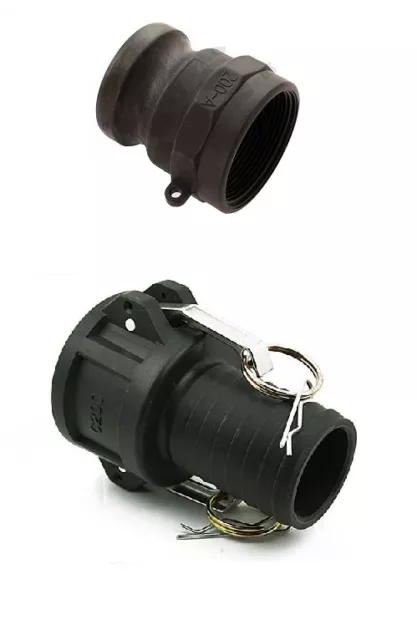 2" inch BSP Camlock Set | Type A C | Poly/Glass | 50mm | Fire Pump Tank hose