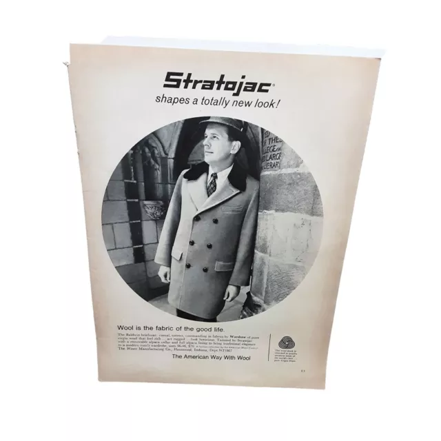 1967 Stratojac Coat vintage Original Print ad
