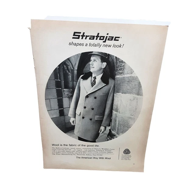 1967 Stratojac Coat vintage Original ad