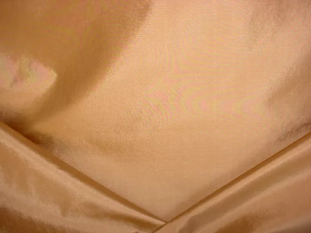 11-1/8Y Kravet Lee Jofa Metallic Brass Gold Silk Drapery Upholstery Fabric