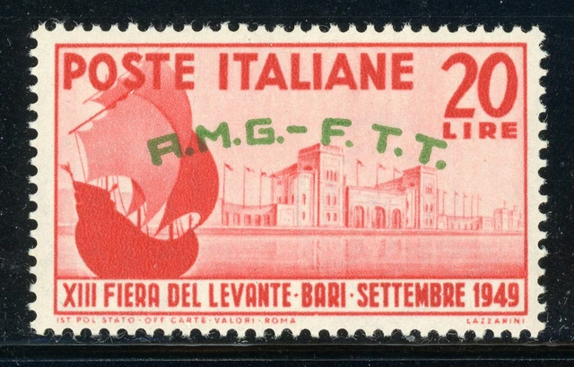 AMG-FTT Trieste MNH: Scott #52 20L 13th Levant Fair BARI Ship CV$14+