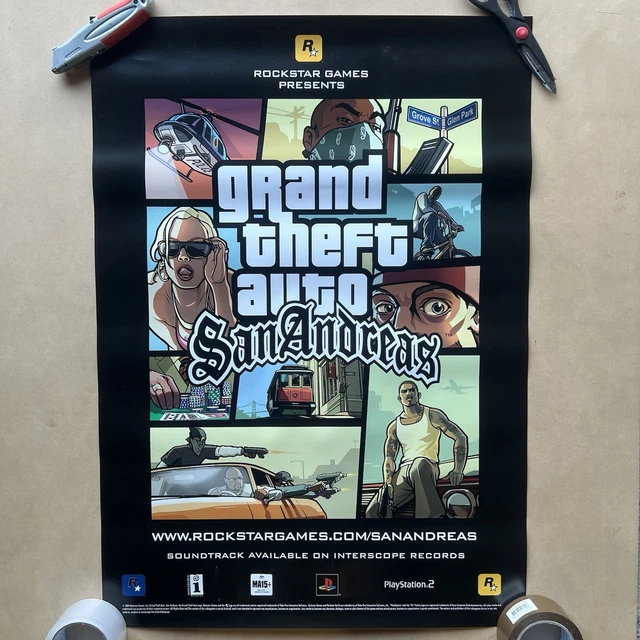 GRAND THEFT AUTO: San Andreas GTA PS2 2004 Action-Adventure Rockstar
