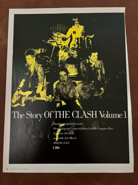 THE STORY OF THE CLASH | Magazine ad for album  | Collectible original