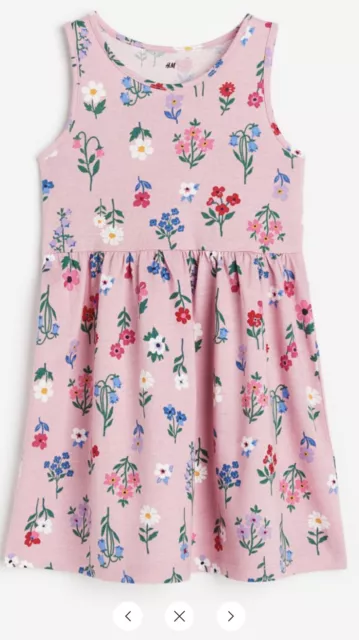 H & M Girl’s Cotton Floral￼ Dress Size 6-7
