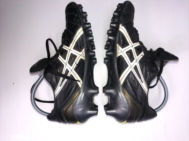 Asics Gel lethal Tigreor  Mens Rugby Soccer Boots Black US 9 EU 42.5