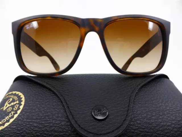 Ray Ban Sunglasses JUSTIN Rubber Light Havana - Brown Gradient Dark Brown Lenses