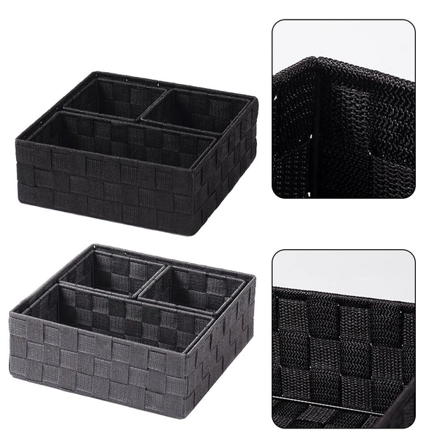 Almacenamiento Tejido 26*26*9.5cm 550Gramos Para Dormitorio Multifuncional