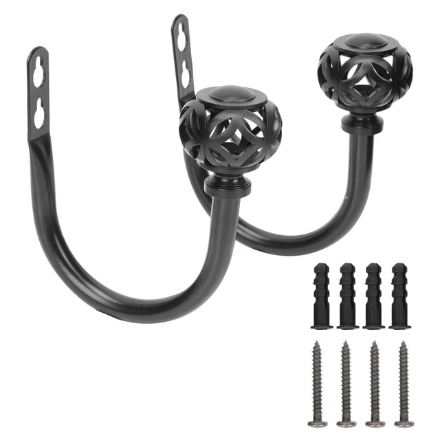 2 Pcs Curtain Hook Drapery Tie Backs Vintage Curtains Accessories Wall Hook