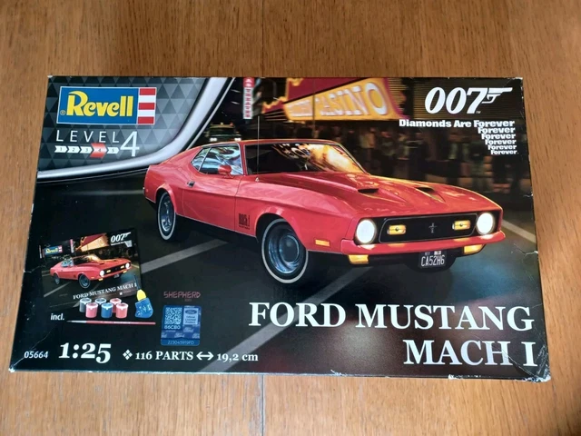 REVELL JAMES BOND 007 Ford Mustang Mach 1, Unbuilt Plastic Model Kit ...