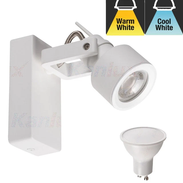 Single Spot Modern Ceiling Lights Kitchen Spotlights Fitting LED GU10 Light Bulb