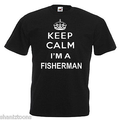 Keep Calm Fisherman Fishing Children's Kids T Shirt
