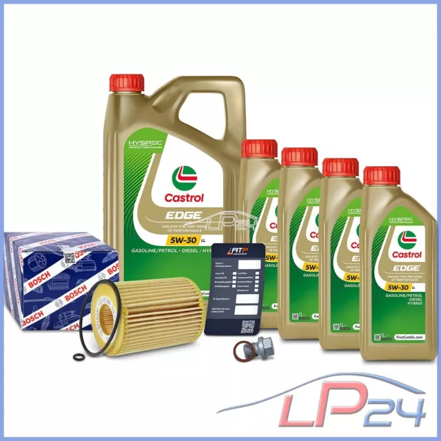 Bosch Filtre À Huile+9L Castrol Edge Fst 5W-30 Ll Pour Mercedes Classe Gl X164