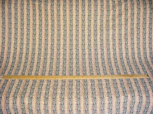 14-5/8Y Robert Allen Duralee Country French Floral Stripe Upholstery Fabric 4