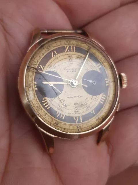 Cronografo Suisse 1950s, watch Chronographe Suisse Vintage