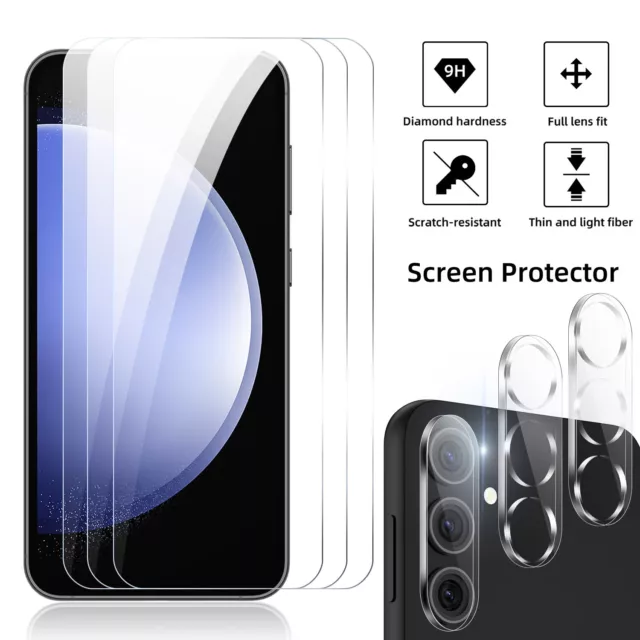 For Samsung Galaxy S23 FE 5G Tempered Glass Screen Protector / Camera Lens Film