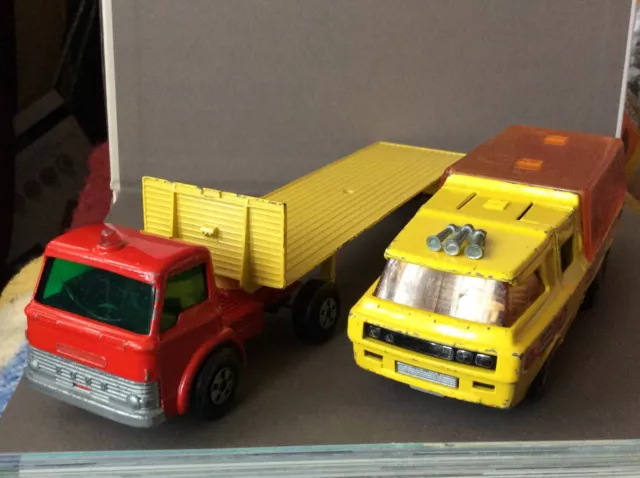 MATCHBOX SUPER Kings K7 Car Transporter And K 20 Tasker Transporter $17 ...