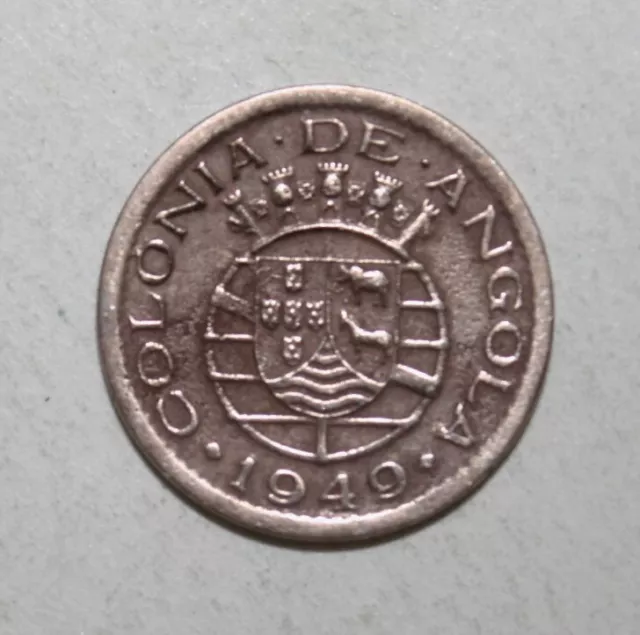 S9 - Angola 10 Centavos 1949 Very Fine +++ Coin - Portugal