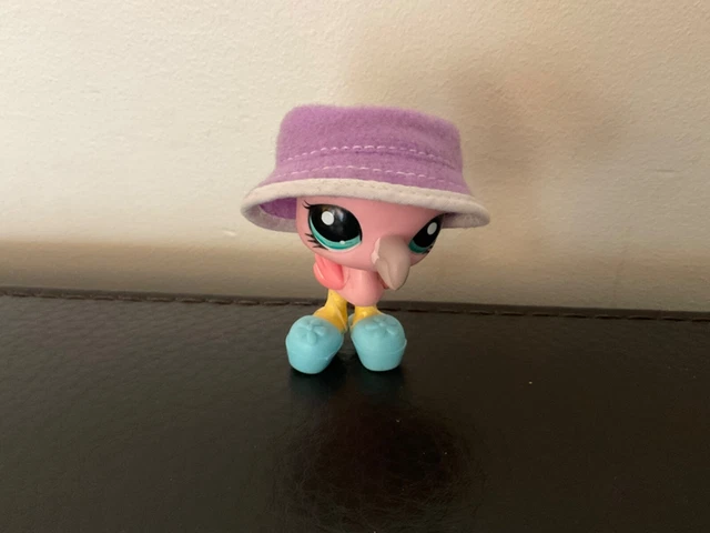Figurine Littlest Pet Shop Hasbro - Flamant Rose N°2263 - Authentique - Occasion