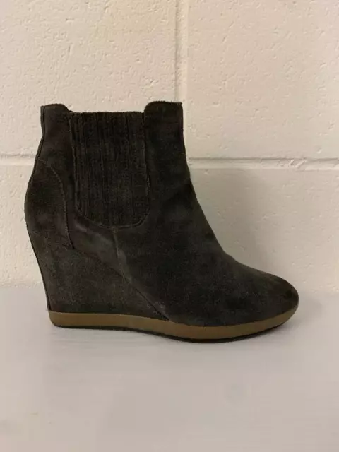Grey wedge hotsell ankle boots uk
