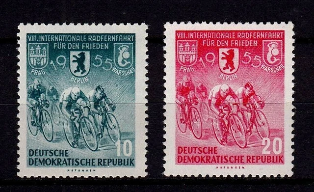 105990/ DDR 1955 – Mi 470-471 – Friedensfahrt – postfrisch