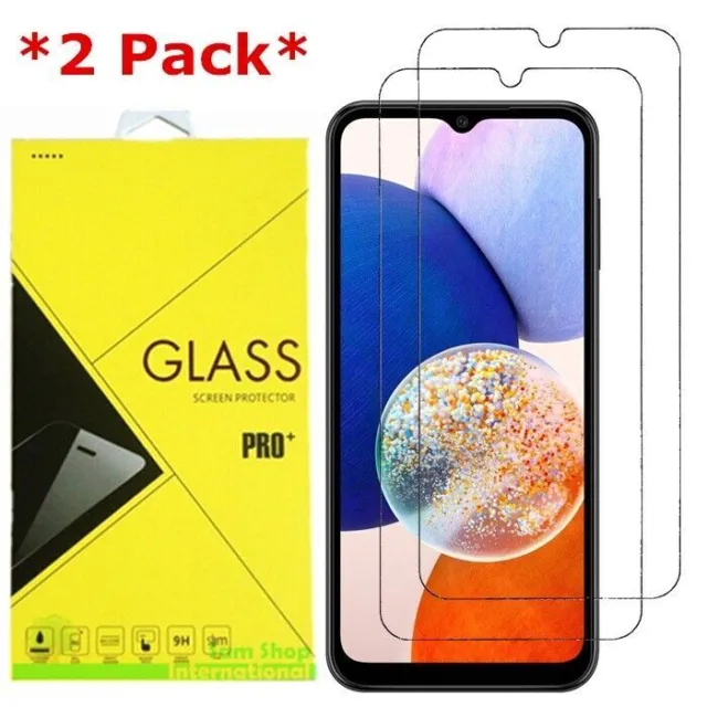 2Pack Premium Real Tempered Glass Screen Protector For Samsung Galaxy A14 5G