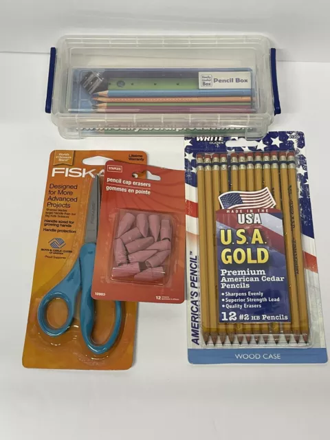 Write Dudes USA Gold Premium Cedar No. 2 Pre-Sharpened Pencils 12
