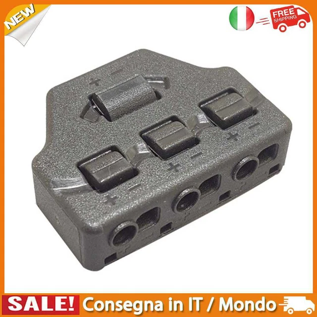 IT 3 Ports Wire Connector Distribution LED Terminal Block Cable Splitter (A)