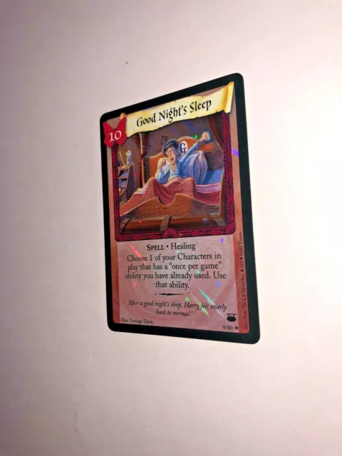 Harry Potter TCG Diagon Alley Good Night's Sleep #9/80 Foil Rare Card Wizards 3