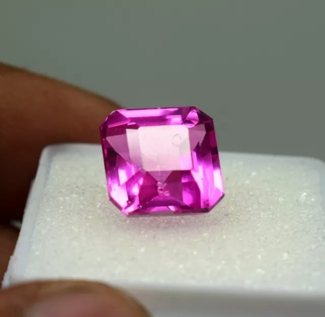 Natural Spinel Loose Gemstone Emerald Cut  Certified From Myanmar 9.10 Ct