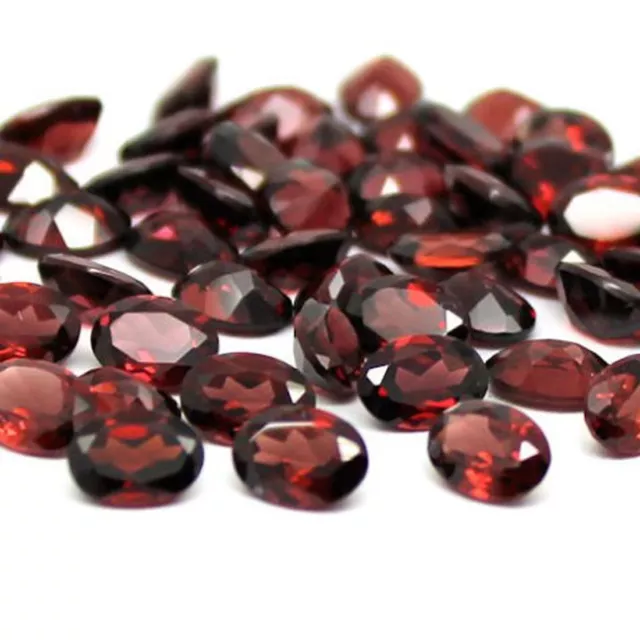 Natural Red Mozambique Garnet 3x5mm - 8x10mm Oval Faceted Cut Loose Gemstone