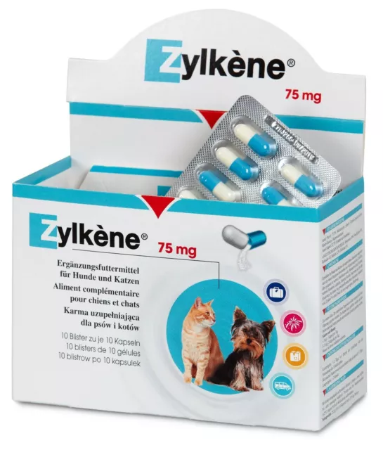 Zylkene 75Mg Vetoquinol X 10 Gelules Date Exp: 26/10/24 Neuf