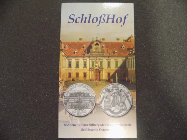 Österreich - 10 Euro - 2003 - Schloss Hof - Silber - Handgehoben