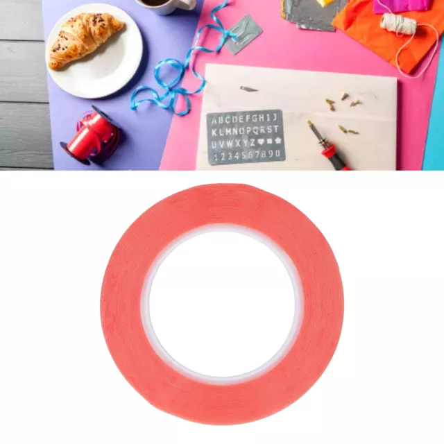 PET Double Side Tape Ring Shape Adhesive Gasket For Home Objects Fixation Red 1✈