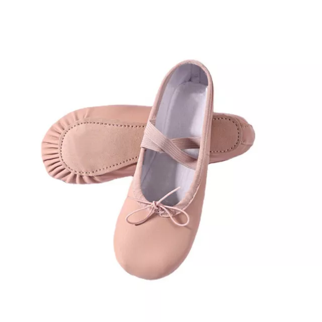 Ballet Shoes for Girls/Kids/Women, Synthetic Leather Yoga Shoes/Ballet Slippers