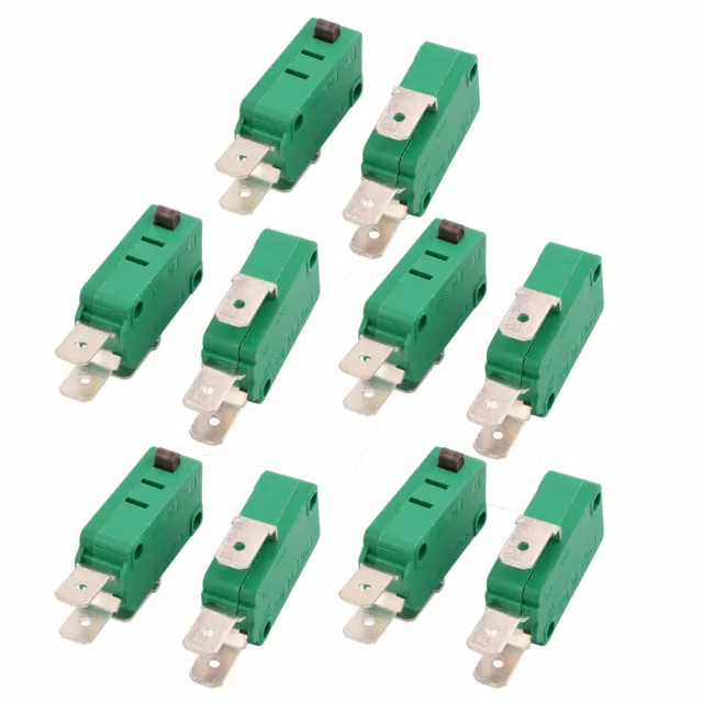 10 Pcs Microswitch Limit Switch Button Momentary Snap Action AC 125V/250V 16A