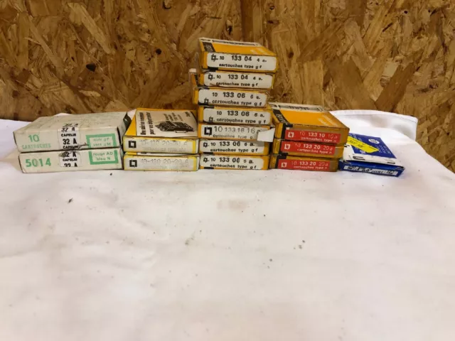 Lot De Boite A Cartouche Fusible Ancienne