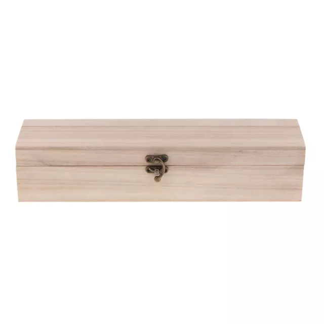Rechteckige Holzschatulle Holzkästchen Holzkiste Holz Aufbewahrungsbox für